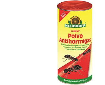 Biocida en polvo para controlar las hormigas